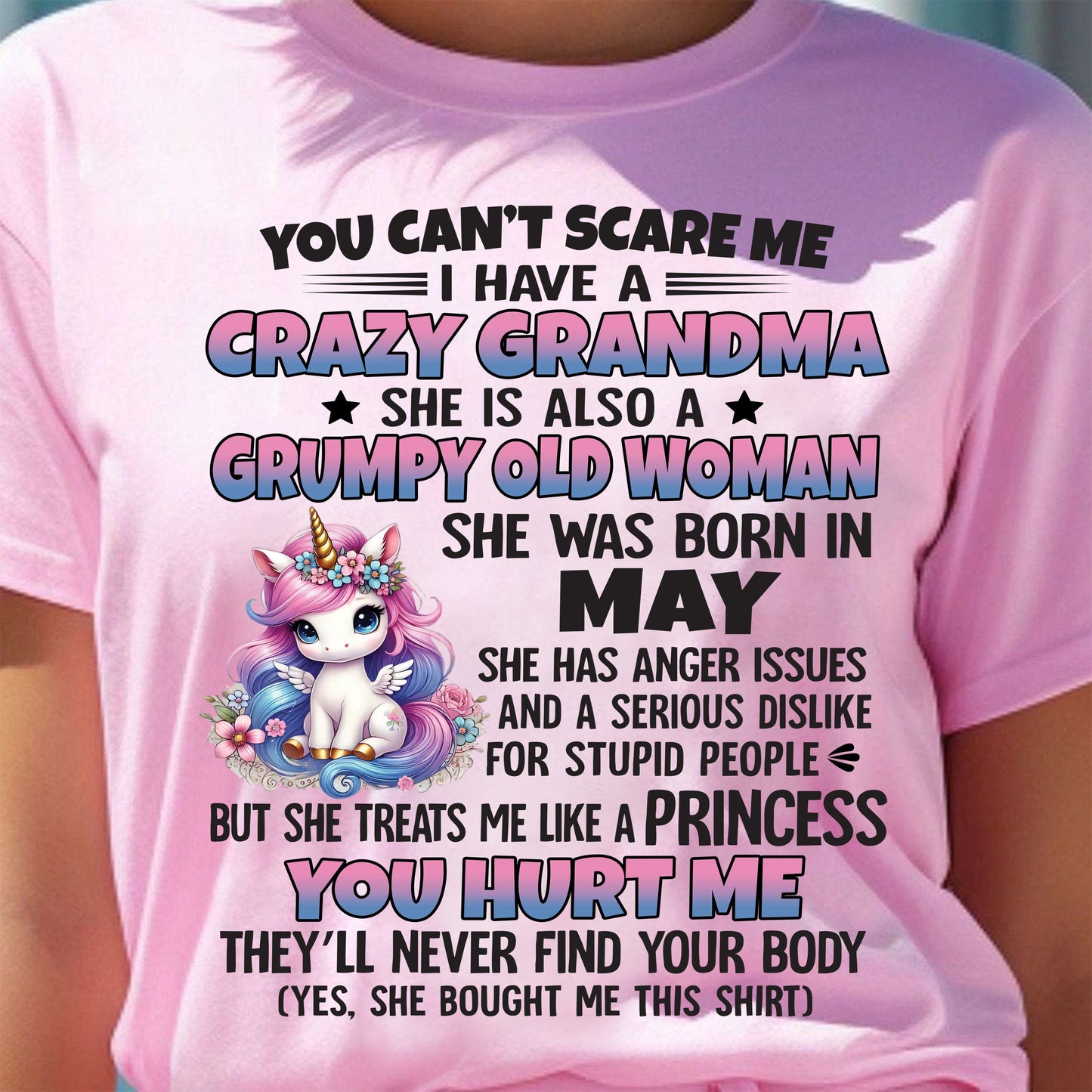 MAY - YOU CAN'T SCARE ME - GIFT FROM GRANDMA - NINA05 (SKU09-106-05)