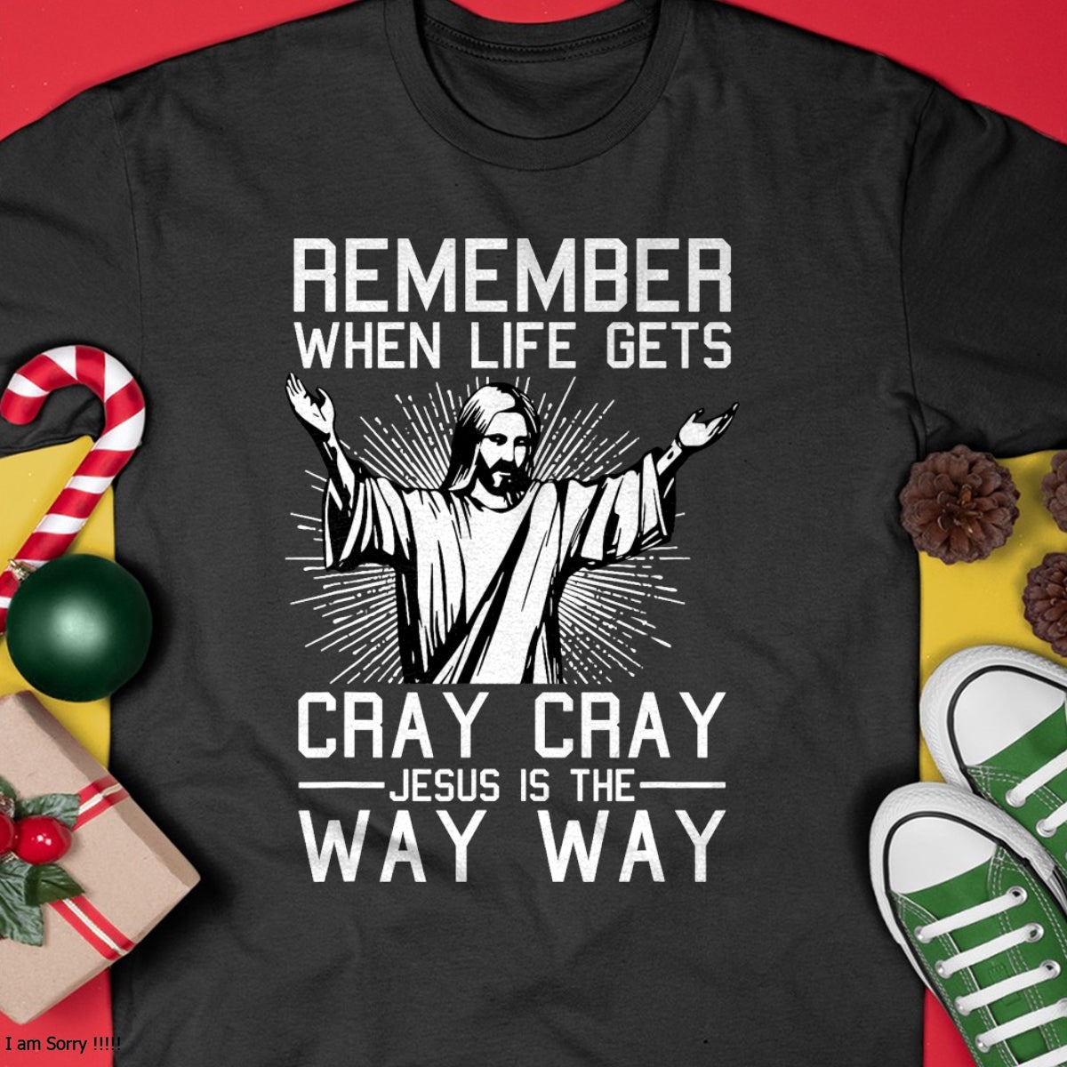 Jesus Is The Way Christmas Funny Faith Religious Christian T-Shirt - Christmas Unisex T-Shirt/Hoodie/Sweatshirt - NINA00