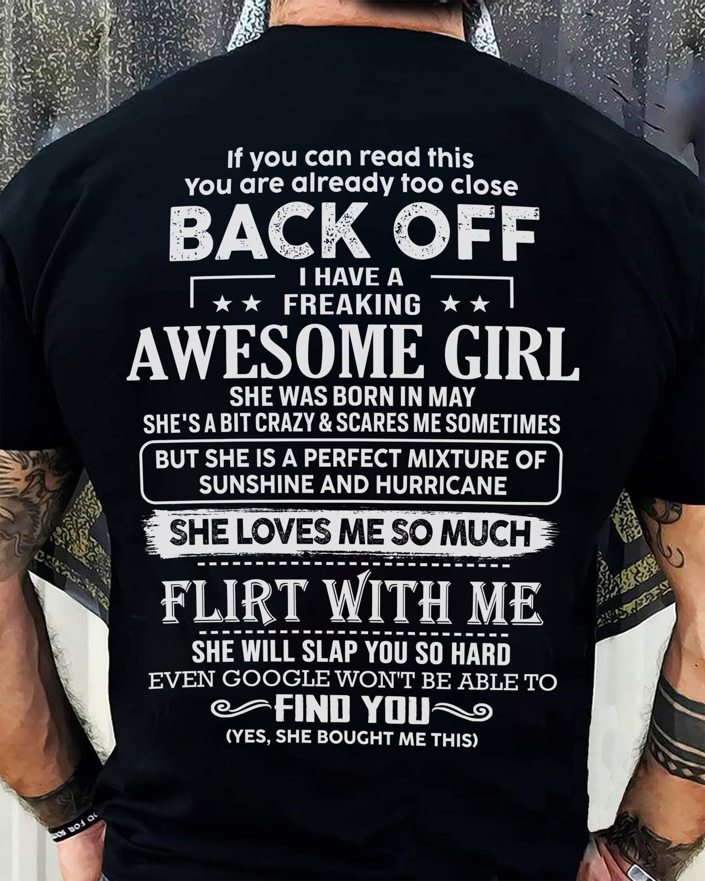 May – Awesome Girlfriend Born In May – Special gift for your Boyfriend – From Wife NINA05 (SKU06-17-05)