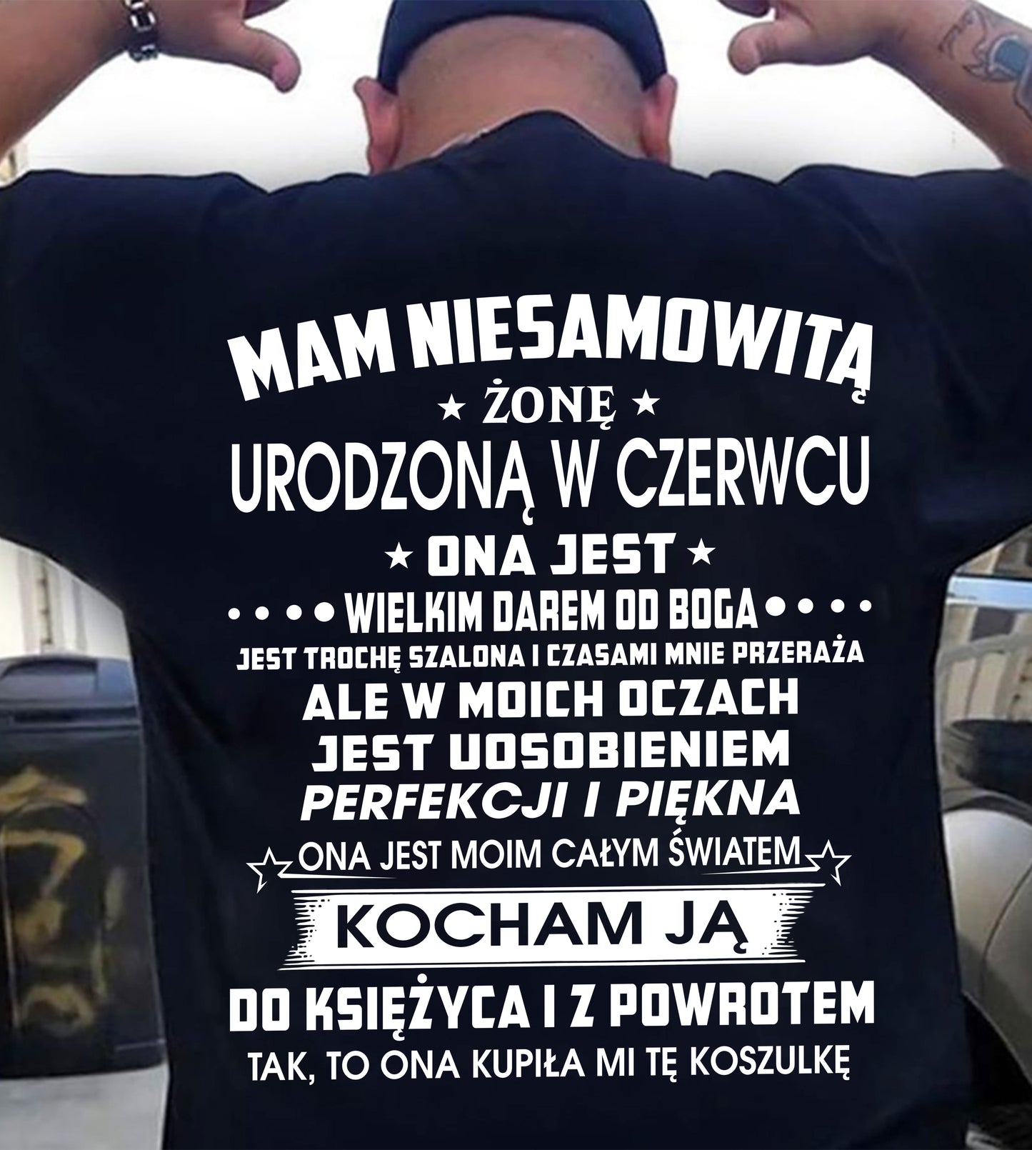 CZERWIEC - ONA JEST WIELKIM DAREM OD BOGA – Idealny Prezent dla Twojego Męża – POL/NINA06 (SKU2605-273-06)