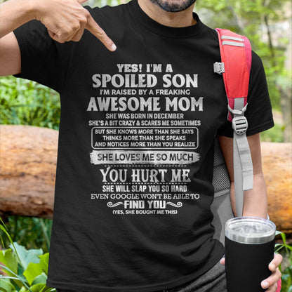 December - Awesome Mom - Perfect Gift For Son From Mom - NINA12 (SKU05-47-12)