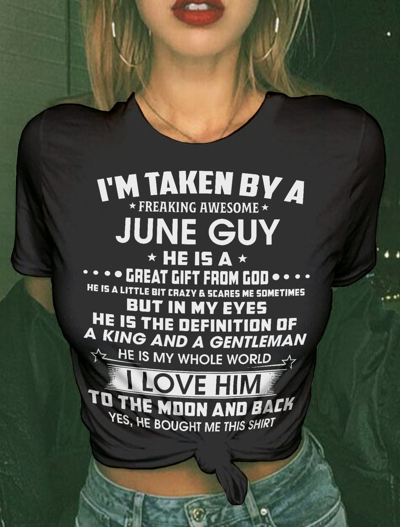 JUNE - IN MY EYES HE IS THE DEFINITION OF A KING AND A GENTLEMAN -FROM HUSBAND - NINA06 (SKU26T-01301-06)