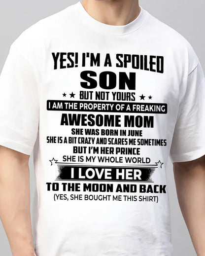 JUNE - I'M HER PRINCE I LOVE HER TO THE MOON AND BACK - FROM MOM - NINA06 (SKU2604-318-06)