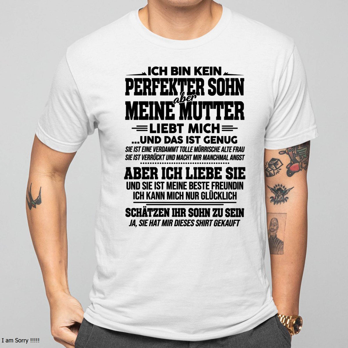 ICH BIN KEIN PERFEKTER SOHN - Das perfekte Geschenk für deinen Sohn - (SKU2610-98)