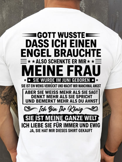 JUNI - Ich Bin Ihr König SIE IST MEINE GANZE WELT - Das perfekte Geschenk für deinen Freund - GER/NINA06 (SKU2606-256-06)