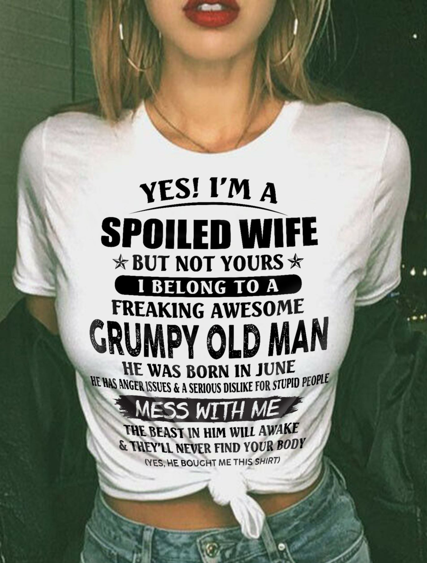 Grumpy Old Man June – Perfect gift for wife From Husband – NINA06 (SKU08-63-06)