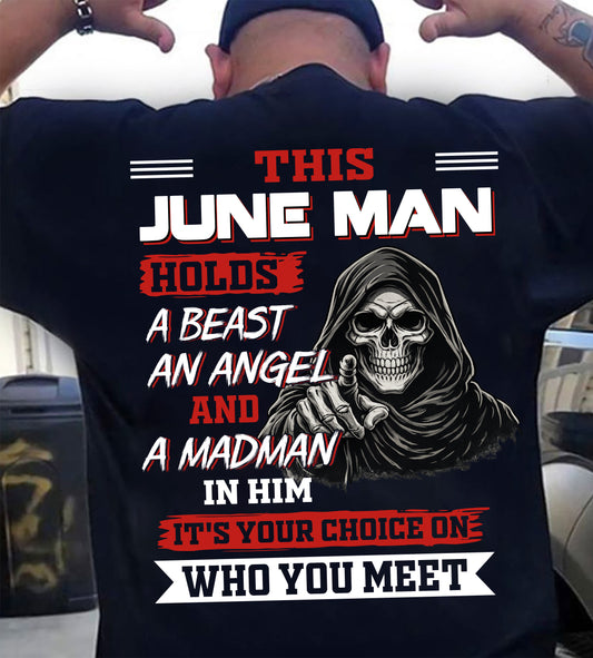 JUNE MAN - IT'S YOUR CHOICE ON WHO YOU MEET - MAN TEE - NINA06 (SKU2604-274-06)