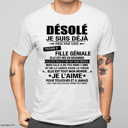 DÉCEMBRE - DÉSOLÉ, JE SUIS DÉJÀ PRIS PAR UNE FILLE VRAIMENT GÉNIALE – DE LA PART DE MA FEMME - FR12/NINA12 (SKU2606-42-12)