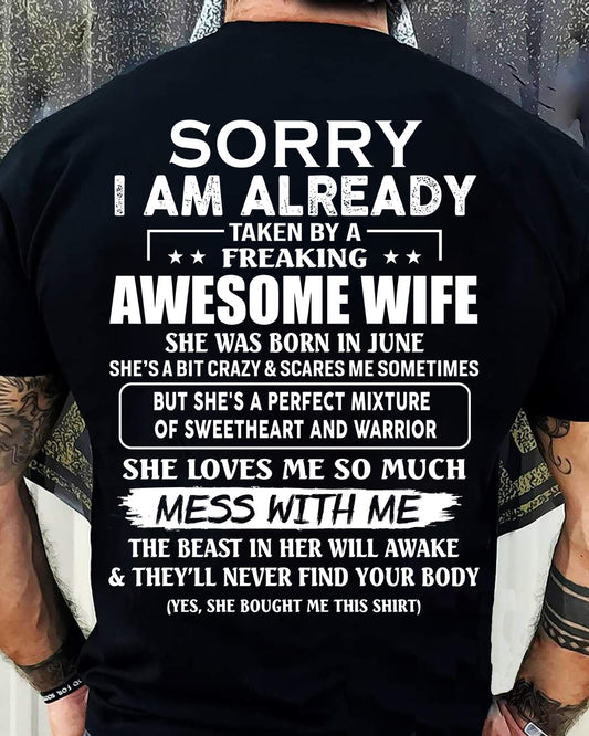 Wife June - Perfect gift for your husband From Wife - NINA06 (SKU68-86-06)