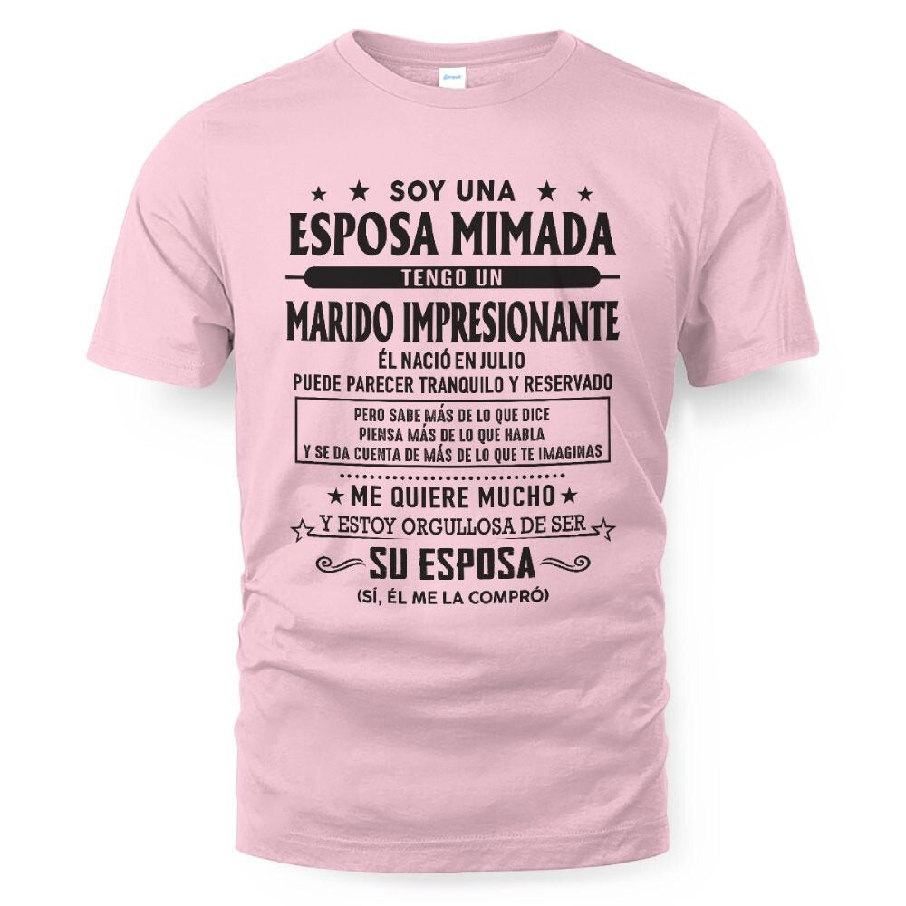 Julio – Esposo increíble nacido en julio – Regalo especial para tu esposa – NINA07 (SKU03-11-07)