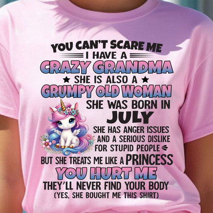 JULY - YOU CAN'T SCARE ME - GIFT FROM GRANDMA - NINA07 (SKU09-106-07)