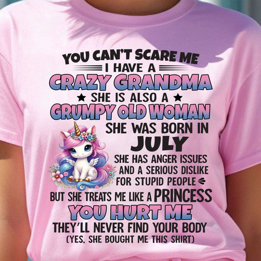 JULY - YOU CAN'T SCARE ME - GIFT FROM GRANDMA - NINA07 (SKU09-106-07)