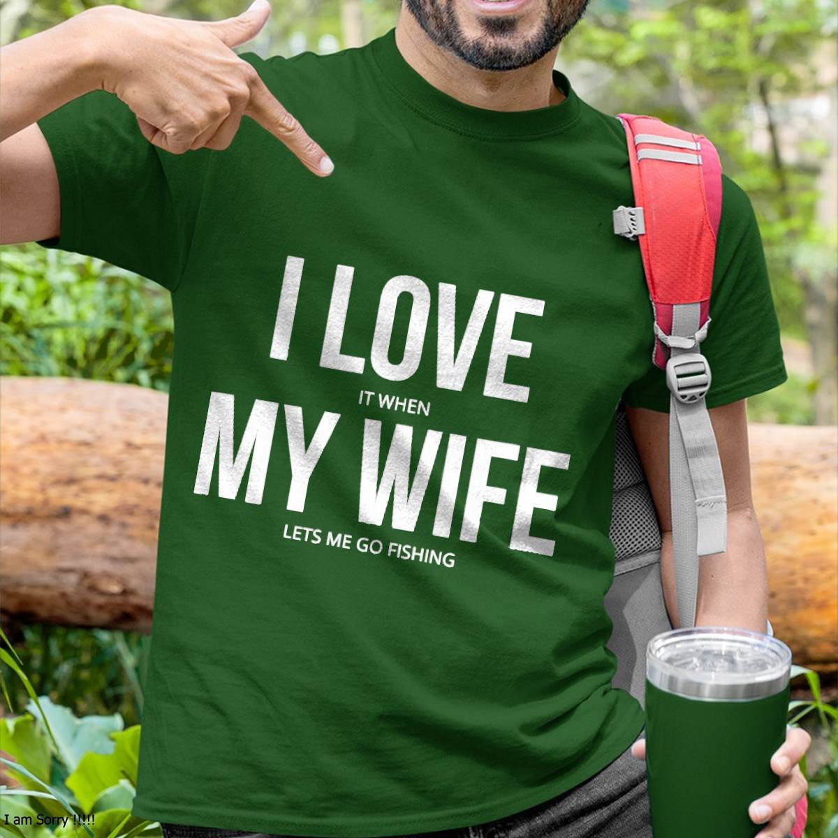 I Love It When My Wife Lets Me Go Fishing - Funny Fishing T-Shirt