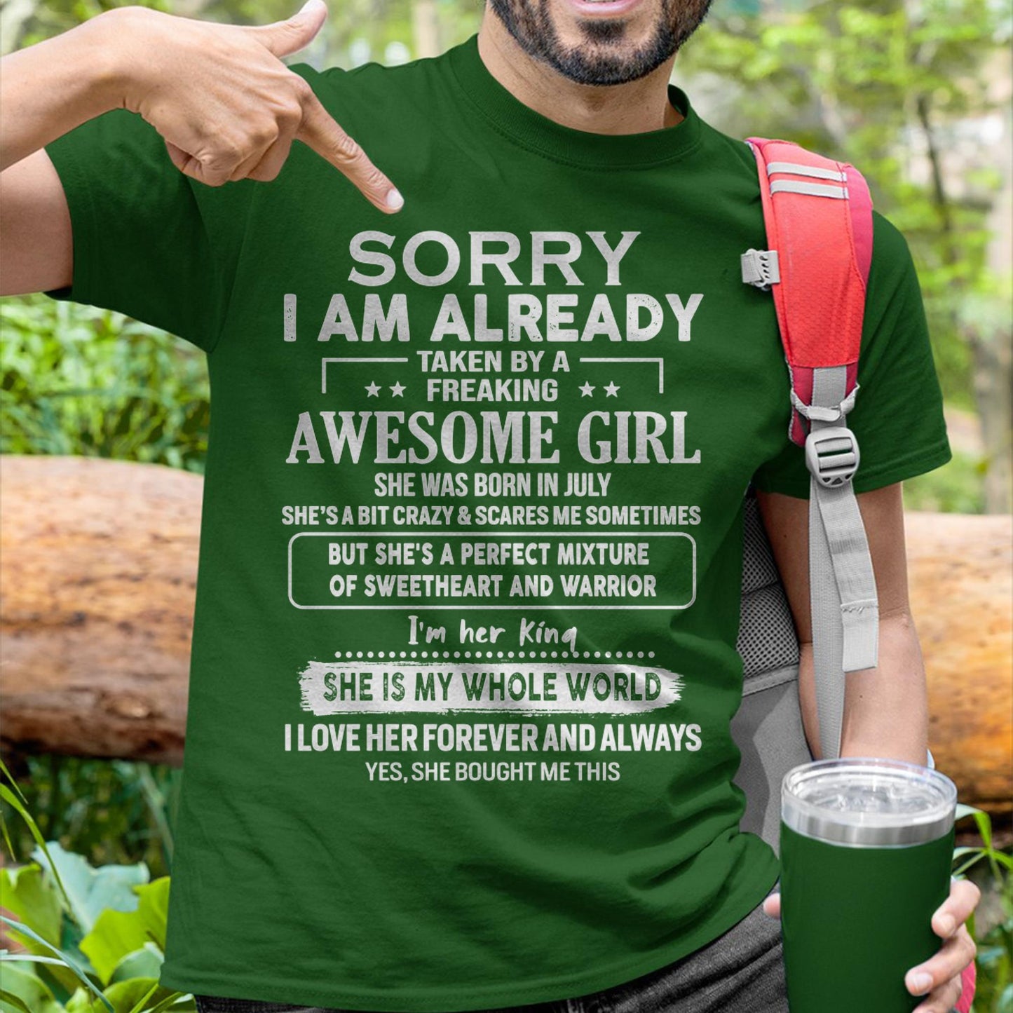 July - Awesome Girl - Perfect Gift For Your Boyfriend, Husband From Wife - NINA07 (SKU04-86MT-07)