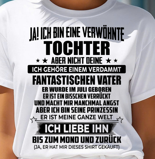 JULI - ICH GEHÖRE EINEM VERDAMMT FANTASTISCHEN VATER - Perfektes Geschenk für deine Tochter - GER/NINA07 (SKU2606-188-07)