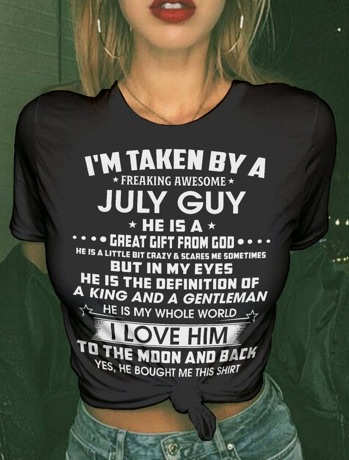JULY - IN MY EYES HE IS THE DEFINITION OF A KING AND A GENTLEMAN - FROM HUSBAND - NINA07 (SKU26T-01301-07)