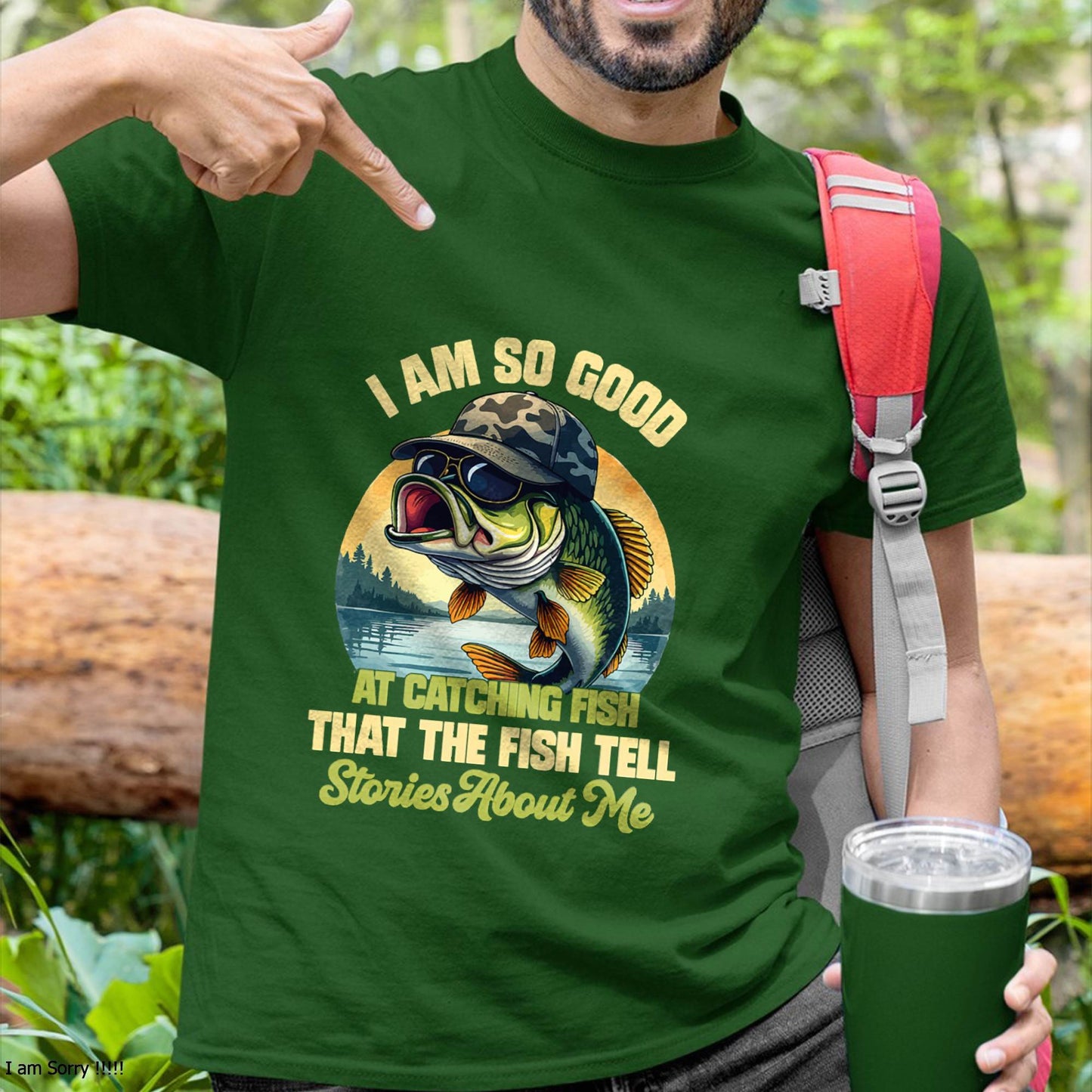 I'm So Good At Catching Fish That The Fish Tell Stories - Funny Fishing T-Shirt (SKUNINA - F05)