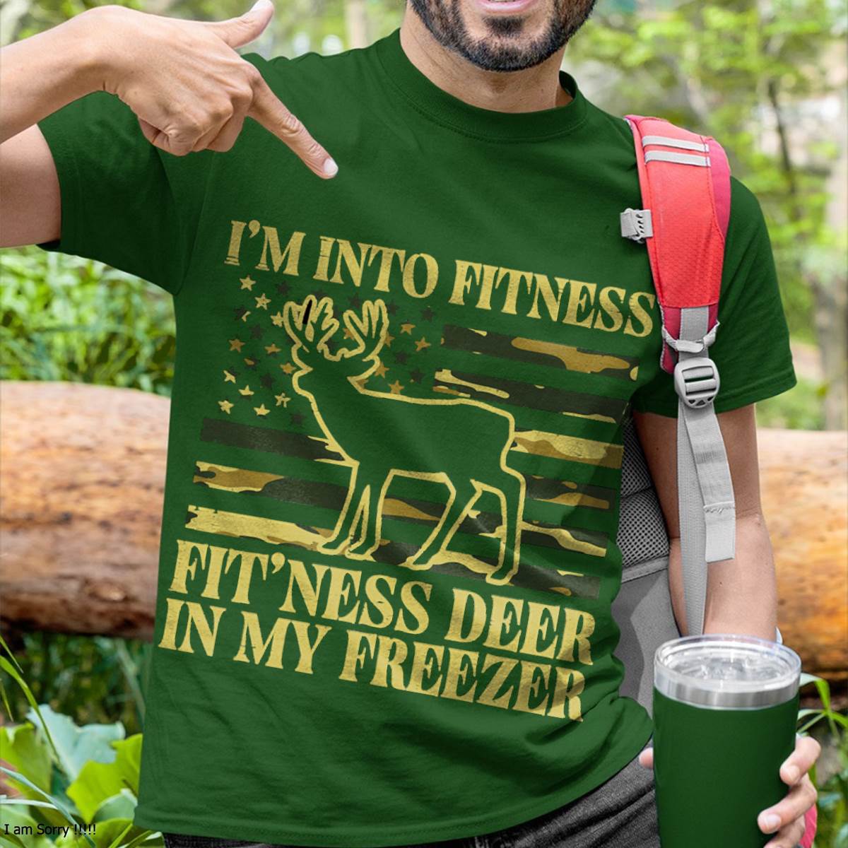 Hunting Im Into Fitness Fit Ness Deer Freezer - Hunting T-Shirt