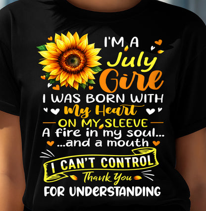 JULY - I WAS BORN WITH MY HEART ON MY SLEEVE - FMA - NINA07 (SKU2605-28-07)