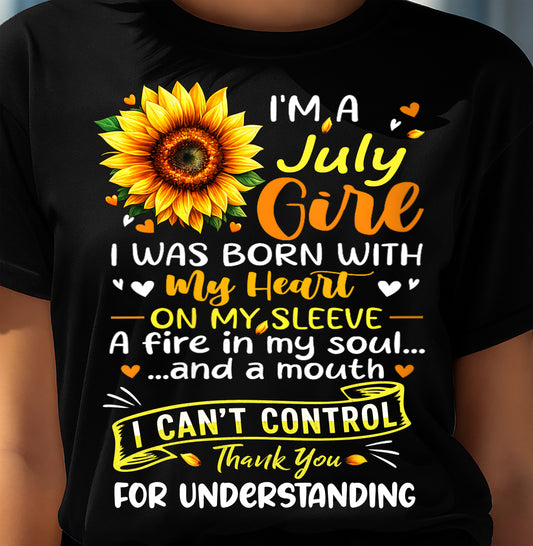 JULY - I WAS BORN WITH MY HEART ON MY SLEEVE - FMA - NINA07 (SKU2605-28-07)