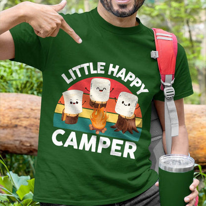 Happy Marshmallow Camper-Shirt Toddler Cute Camping T-Shirt