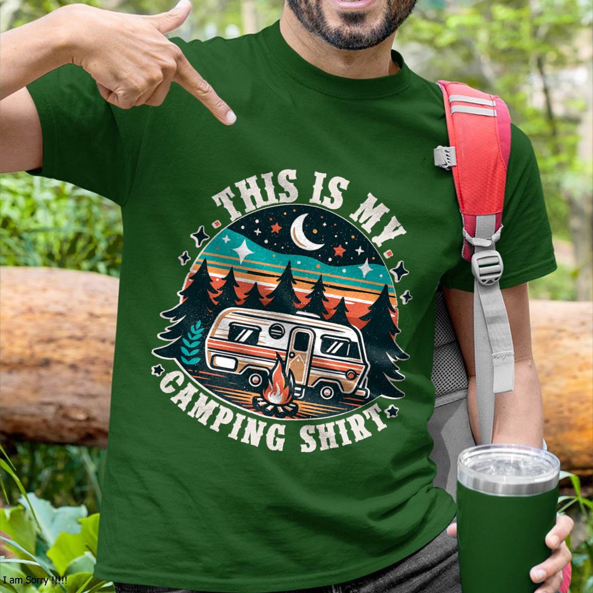 Funny Camper Hiking Nature Shirt This is My Camping Shirt T-Shirt