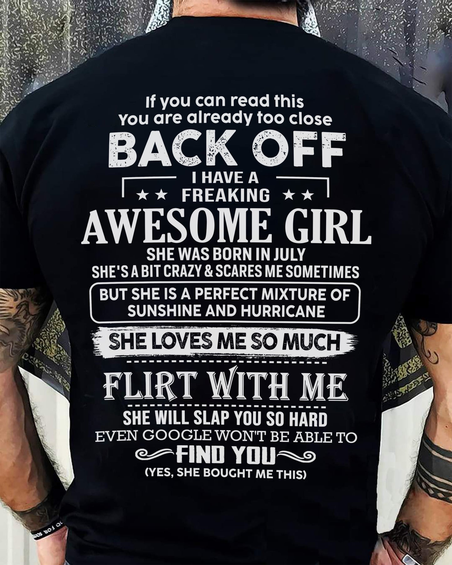 July – Awesome Girlfriend Born In July – Special gift for your Boyfriend – From Wife NINA07 (SKU06-17-07)