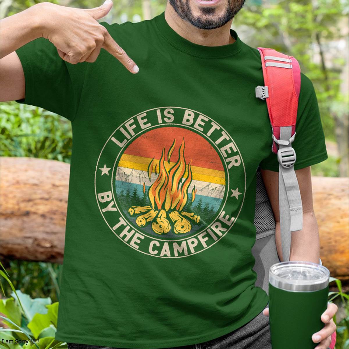 Life is Better by The Campfire Camping Campfire T-Shirt