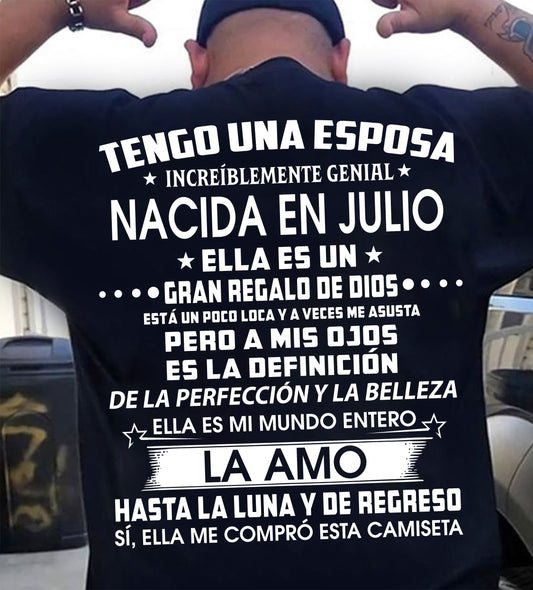 JULIO - TENGO UNA ESPOSA INCREÍBLEMENTE GENIAL - Regalo especial para tu novio o esposo - NINA07 (SKU2605-286-07)