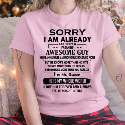 Awesome Guy - Perfect gift for your girlfriend or wife from husband - NINA00 (SKUT08-11-00)