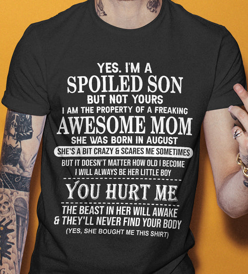 August - Awesome Mom Born In August - Special gift for Son From Mom - NINA08 (SKU10-45-08)