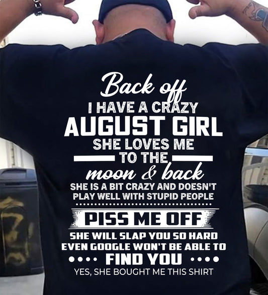 AUGUST - PISS ME OFF SHE WILL SLAP YOU SO HARD EVEN GOOGLE WON'T BE ABLE TO FIND YOU - FROM WIFE - NINA08 (SKU2603-18-08)