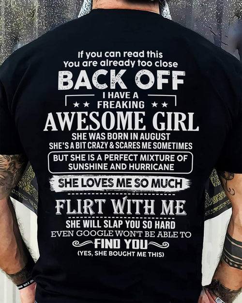August – Awesome Girlfriend Born In August – Special gift for your Boyfriend – From Wife NINA08 (SKU06-17-08)