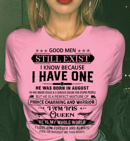 AUGUST - GOOD MEN STILL EXIST I KNOW BECAUSE I HAVE ONE - FROM HUSBAND - NINA08 (SKU12-307-08)