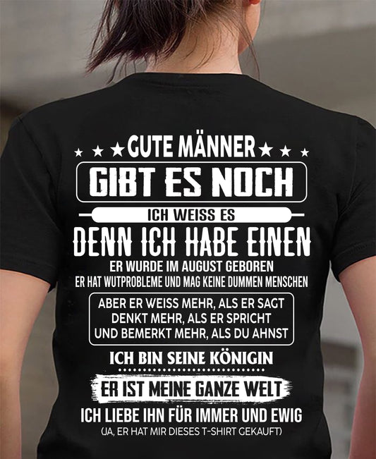 AUGUST - GUTE MÄNNER GIBT ES NOCH – GESCHENK FÜR DIE EHEFRAU VOM EHEMANN - NINA08 (SKU2608-307-08)