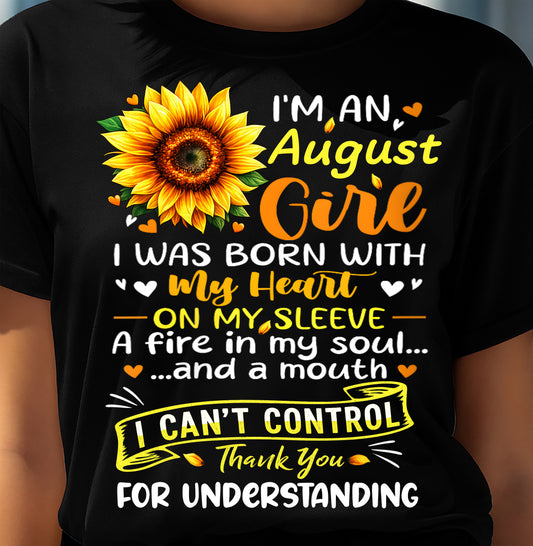 AUGUST - I WAS BORN WITH MY HEART ON MY SLEEVE - FMA - NINA08 (SKU2605-28-08)