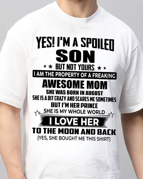 AUGUST - I'M HER PRINCE I LOVE HER TO THE MOON AND BACK - FROM MOM - NINA08 (SKU2604-318-08)