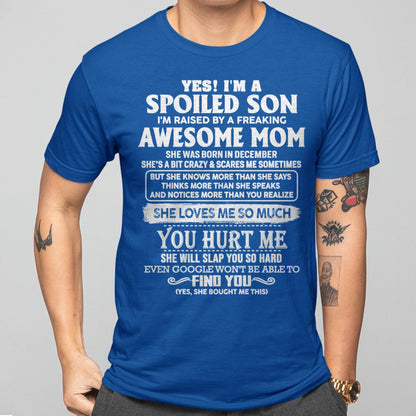 December - Awesome Mom - Perfect Gift For Son From Mom - NINA12 (SKU05-47-12)
