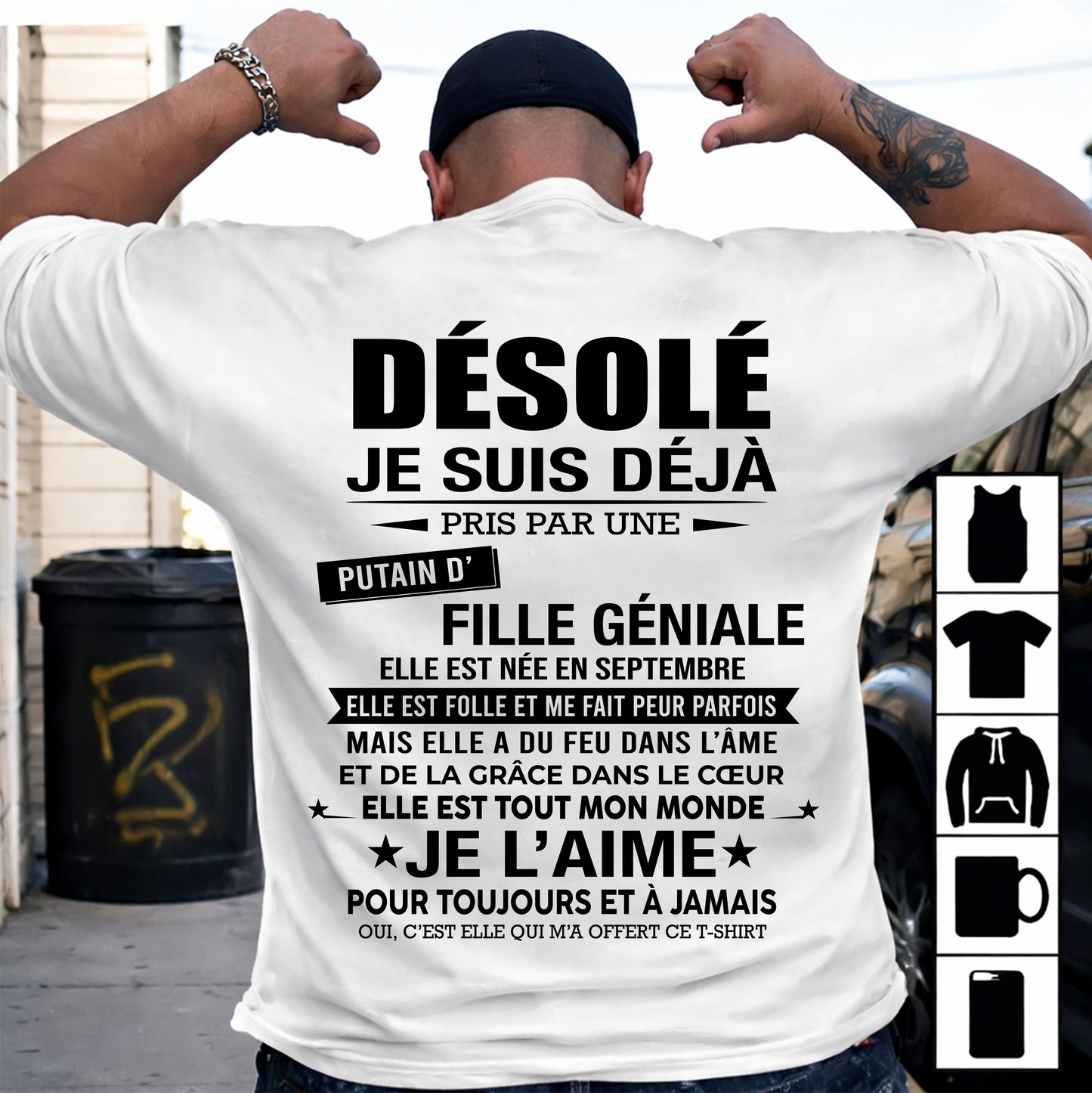 SEPTEMBRE - DÉSOLÉ, JE SUIS DÉJÀ PRIS PAR UNE FILLE VRAIMENT GÉNIALE – DE LA PART DE MA FEMME - FR09/NINA09 (SKU2606-112-09)