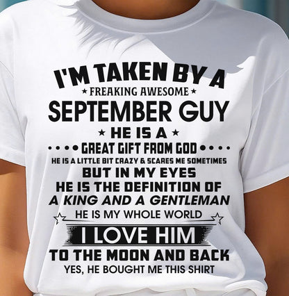 SEPTEMBER - HE IS THE DEFINITION OF A KING AND A GENTLEMAN I LOVE HIM TO THE MOON AND BACK - FROM HUSBAND - NINA09 (SKU2605-95-09)