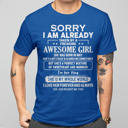 May - Awesome Girl - Perfect Gift For Your Boyfriend, Husband From Wife - NINA05 (SKU04-86MT-05)