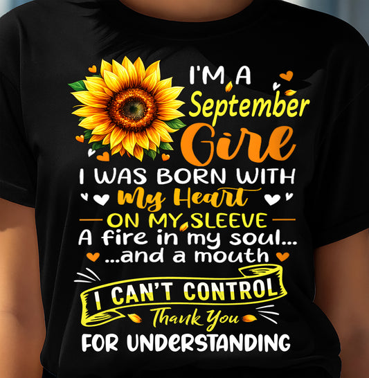 SEPTEMBER - I WAS BORN WITH MY HEART ON MY SLEEVE - FMA - NINA09 (SKU2605-28-09)