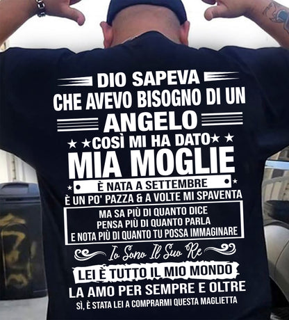 SETTEMBRE - LEI È TUTTO IL MIO MONDO - regalo perfetto per tuo marito - ITA/NINA09 (SKU2606-248-09)