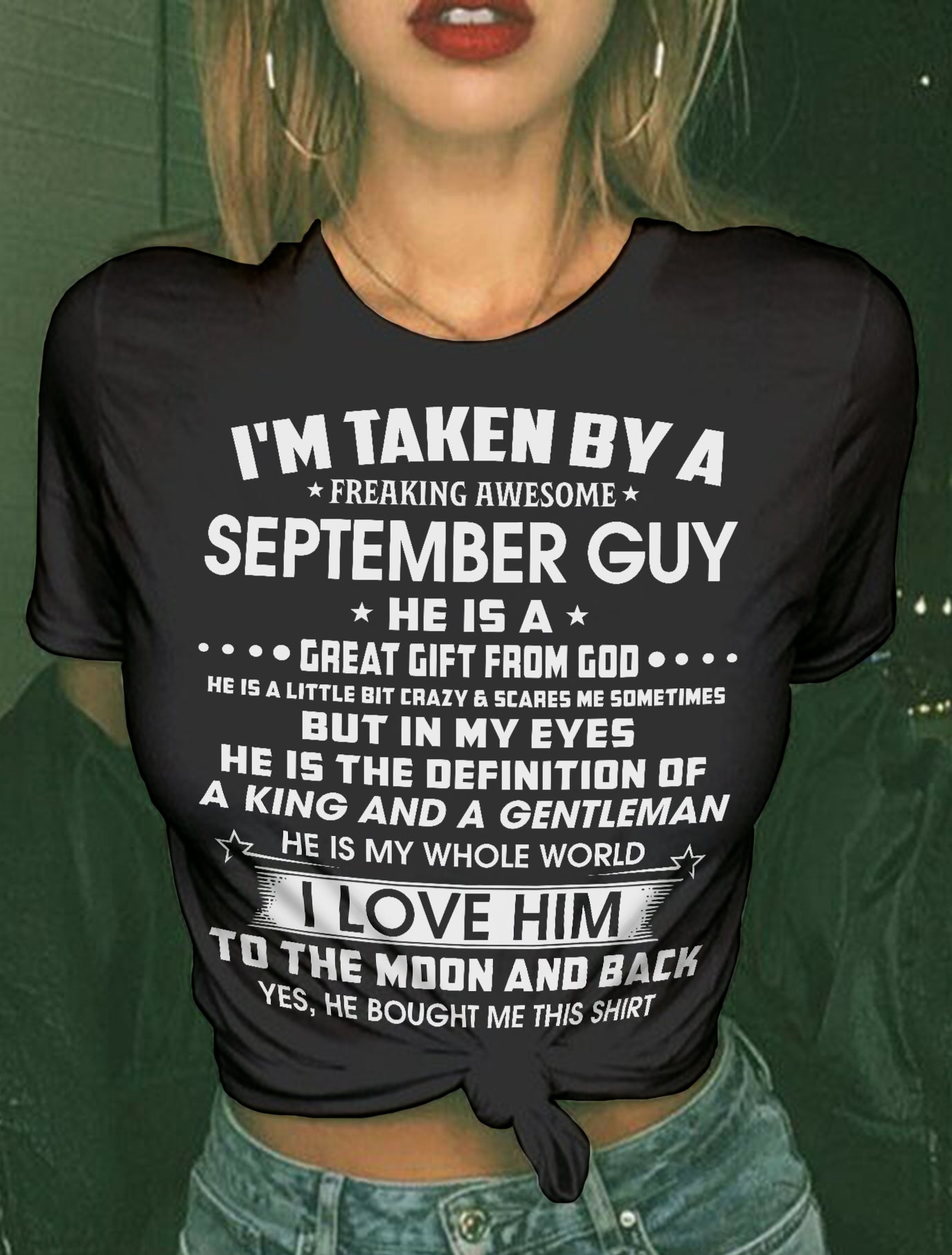 SEPTEMBER - IN MY EYES HE IS THE DEFINITION OF A KING AND A GENTLEMAN - FROM HUSBAND - NINA09 (SKU26T-01301-09)