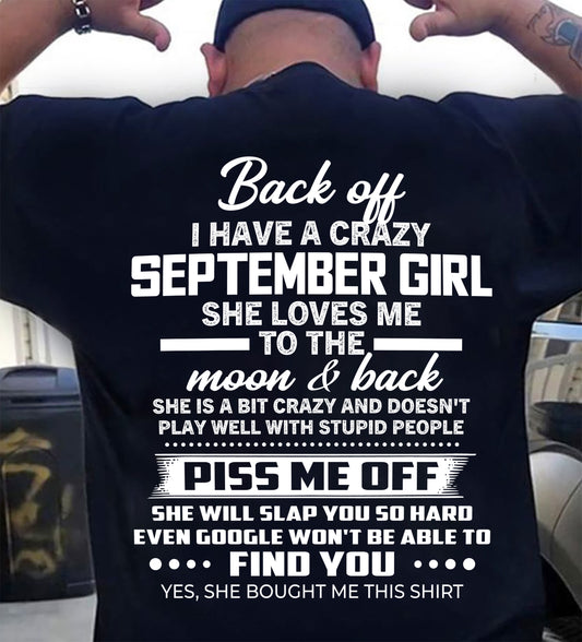 SEPTEMBER - PISS ME OFF SHE WILL SLAP YOU SO HARD EVEN GOOGLE WON'T BE ABLE TO FIND YOU - FROM WIFE - NINA09 (SKU2603-18-09)