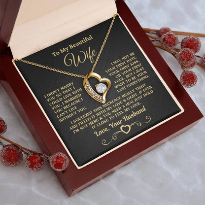 TO MY WIFE - GIFT FROM HUSBAND - Forever Love Necklace