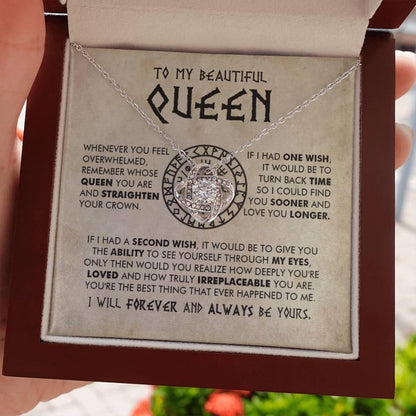 TO MY WIFE FROM HUSBAND - Premium Love Knot Necklace