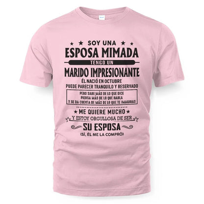 Octubre – Esposo increíble nacido en octubre – Regalo especial para tu esposa – NINA10 (SKU03-11-10)