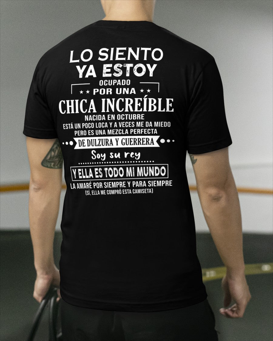 Lo siento chicas, ya estoy pillado - Mi novia está un poco loca y es adorable - Regalo especial para tu novio o esposo - (SKU04-156-10) - NINA10
