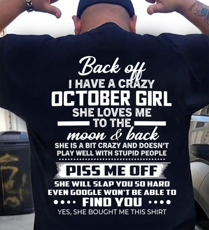 OCTOBER - PISS ME OFF SHE WILL SLAP YOU SO HARD EVEN GOOGLE WON'T BE ABLE TO FIND YOU - FROM WIFE - NINA10 (SKU2603-18-10)